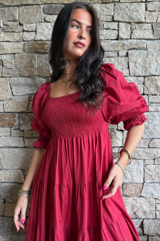 Paloma Darling Dress Sangria